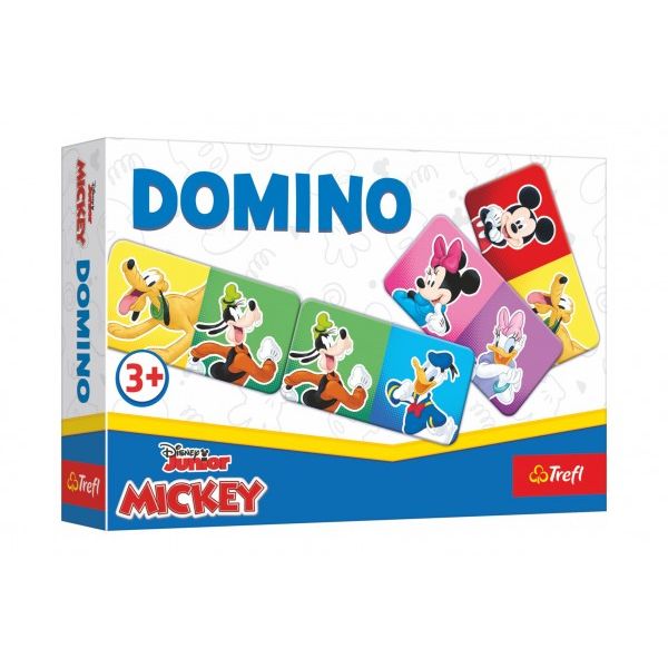Domino papírové Mickey Mouse a přátelé 21 kartiček společenská hra 