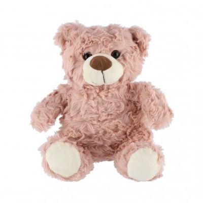 Medvídek sedící plyš 22cm růžový v sáčku 0+ 
