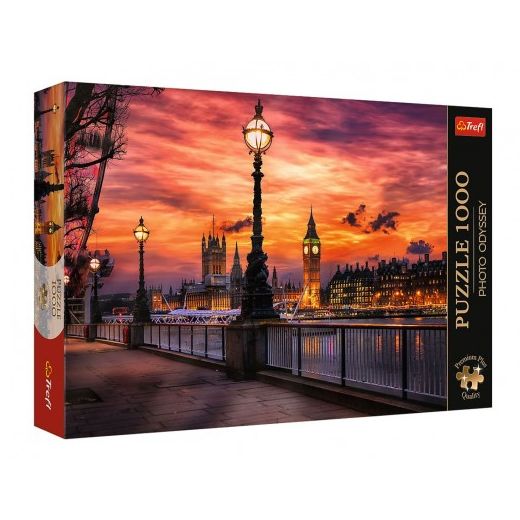 Puzzle Premium Plus - Photo Odyssey: Big Ben, Londýn 1000 dílků 