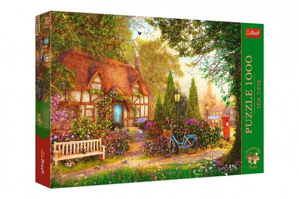 Puzzle Premium Plus - Čajový čas: Došková chalupa