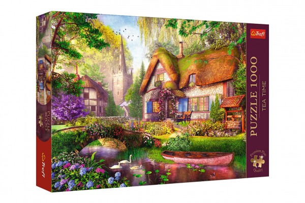 Puzzle Premium Plus - Čajový čas: Lesní chaloupka