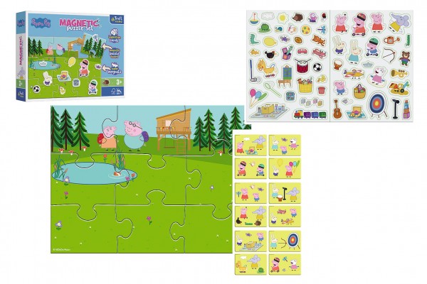 Magnetické puzzle Peppa Pig a její zábava